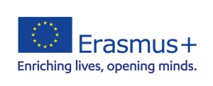 Logo Erasmus e scritta arricchire la vita aprendo le menti